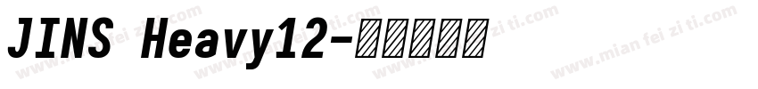 JINS Heavy12字体转换